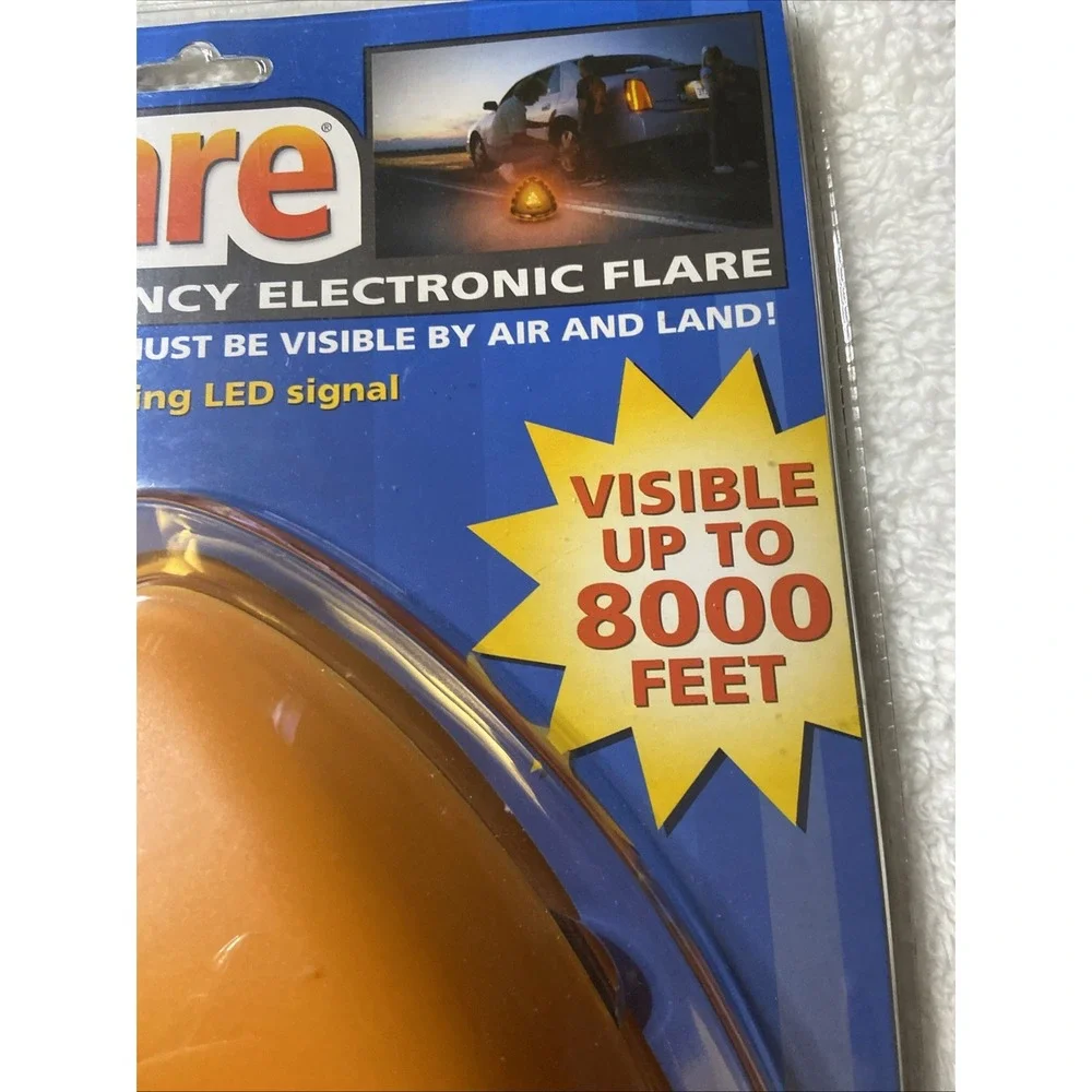 EzyFlare EZY Flare Emergency Roadside Electronic Flashing LED Warning Light NIP